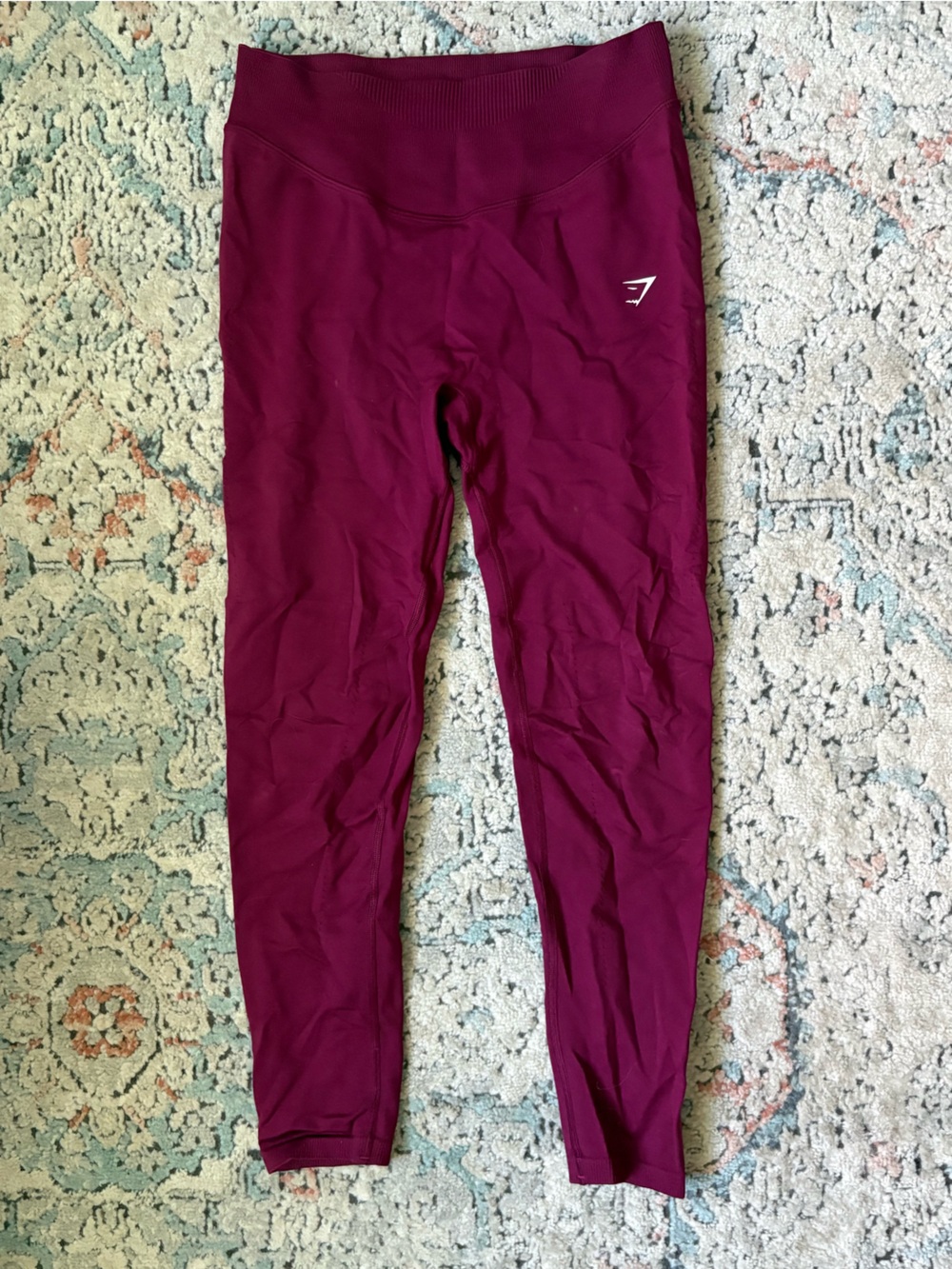 Gymshark Burgundy High-Waist Leggings